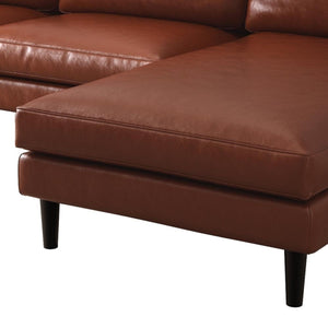 Imperial Majesty Nornas 3 Seater PU Leather Sofa with Chaise - Lounge Kingdom Exclusive