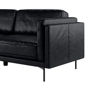 Majestic Reign 3-Seater Faux Leather Sofa - Lounge Kingdom Exclusive