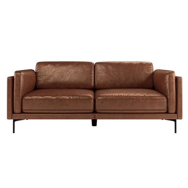 Majestic Reign 3-Seater Faux Leather Sofa - Lounge Kingdom Exclusive