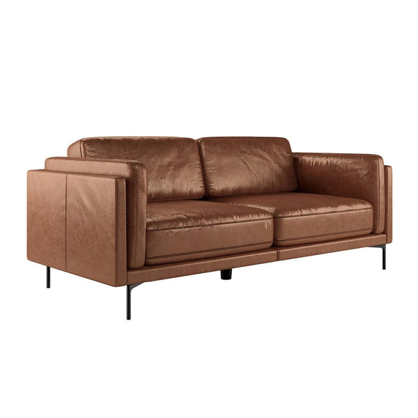 Majestic Reign 3-Seater Faux Leather Sofa - Lounge Kingdom Exclusive