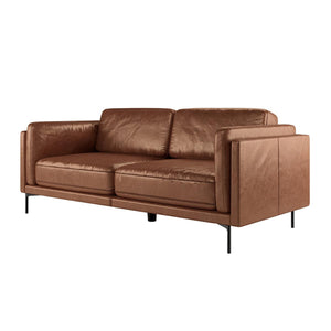 Majestic Reign 3-Seater Faux Leather Sofa - Lounge Kingdom Exclusive