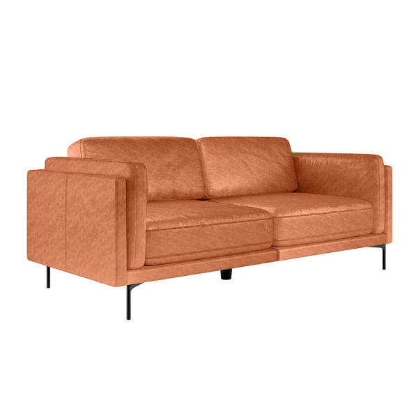 Majestic Reign 3-Seater Faux Leather Sofa - Lounge Kingdom Exclusive