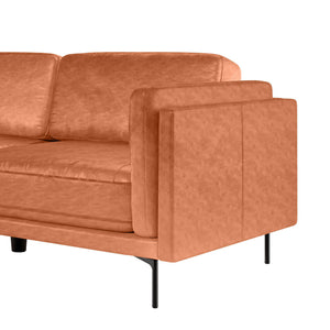 Majestic Reign 3-Seater Faux Leather Sofa - Lounge Kingdom Exclusive
