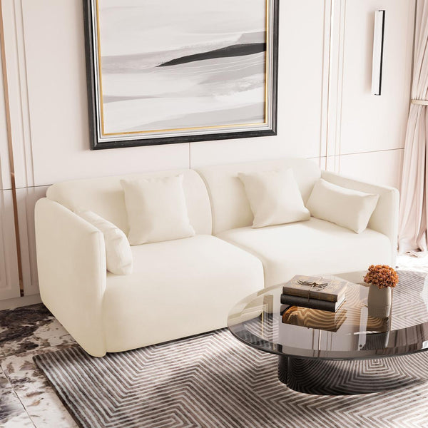 Majestic Serenity: Royal Velvet Sofa by Lounge Kingdom