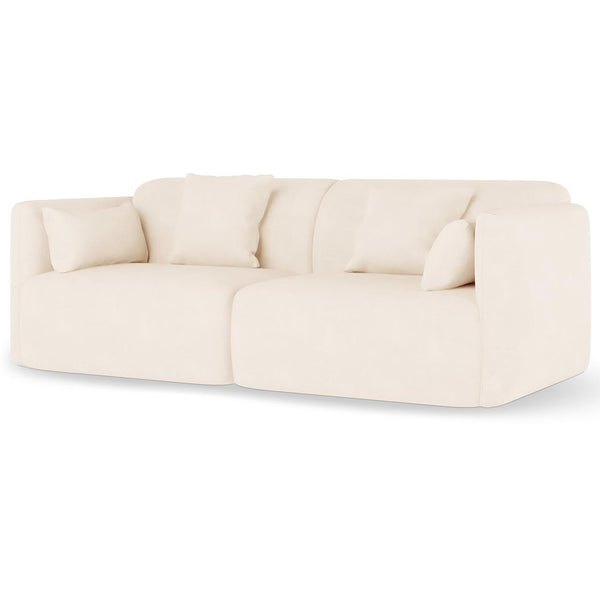 Vestalia 4 Seater Upholstered Velvet Sofa Set