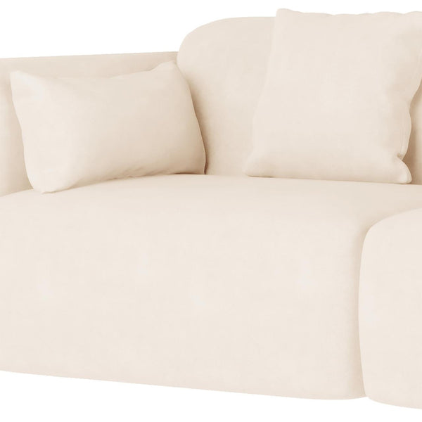Vestalia 4 Seater Upholstered Velvet Sofa Set