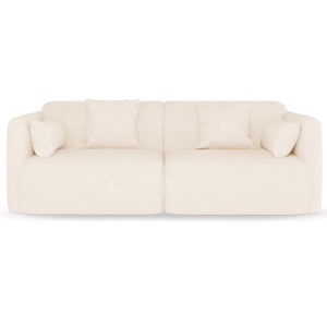 Vestalia 4 Seater Upholstered Velvet Sofa Set