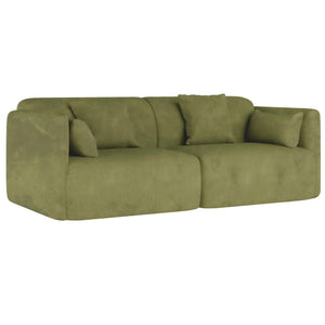 Vestalia 4 Seater Upholstered Velvet Sofa Set