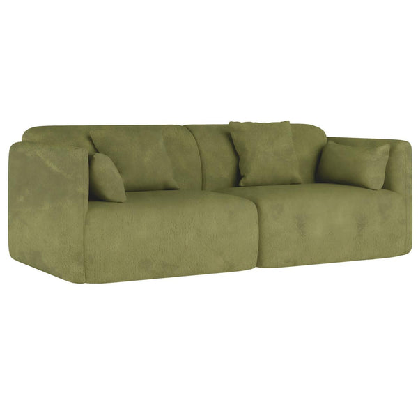 Vestalia 4 Seater Upholstered Velvet Sofa Set