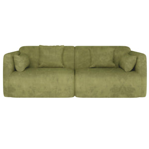 Vestalia 4 Seater Upholstered Velvet Sofa Set