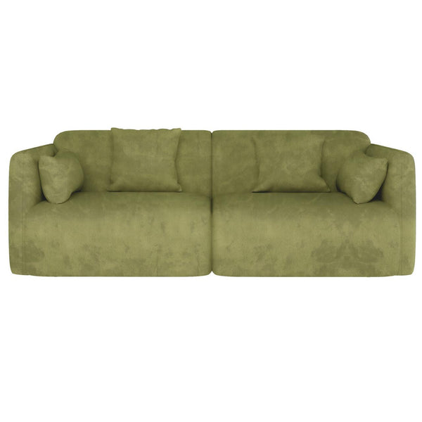 Vestalia 4 Seater Upholstered Velvet Sofa Set