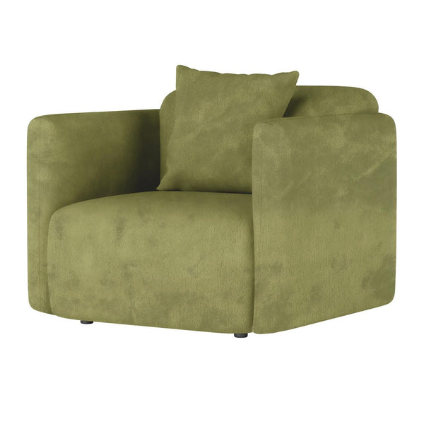 Vestalia 4 Seater Upholstered Velvet Sofa Set