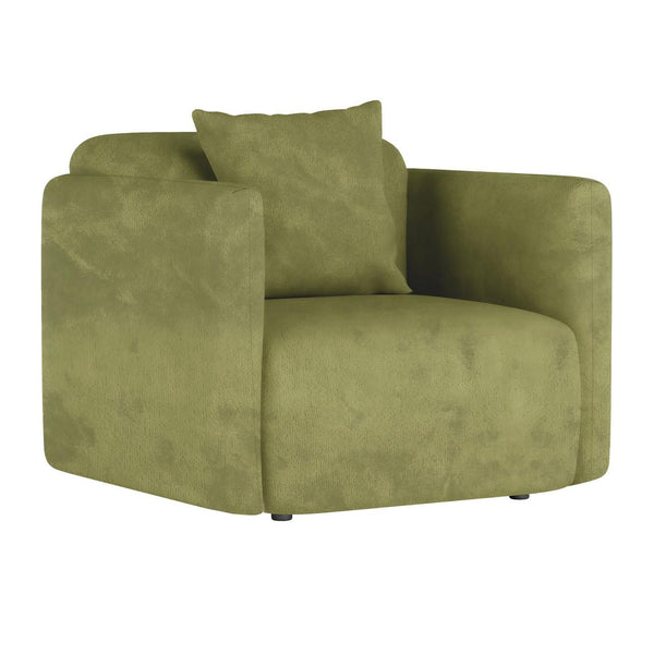 Vestalia 4 Seater Upholstered Velvet Sofa Set