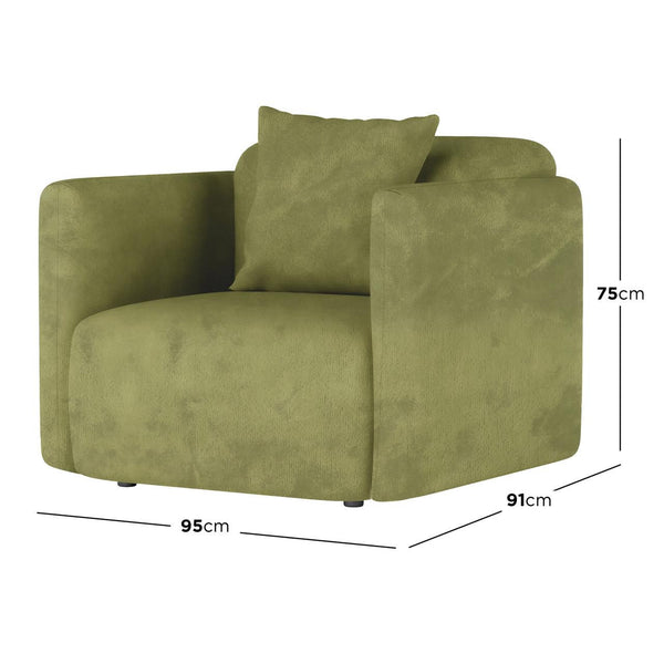 Vestalia 4 Seater Upholstered Velvet Sofa Set